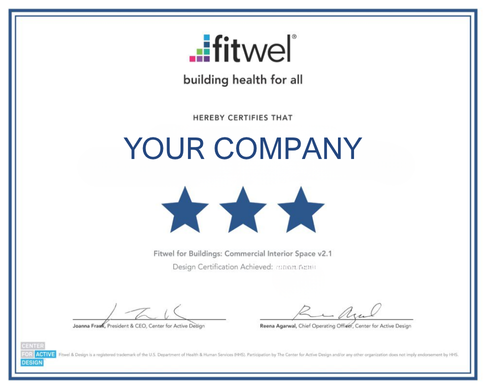 Certificado Fitwel